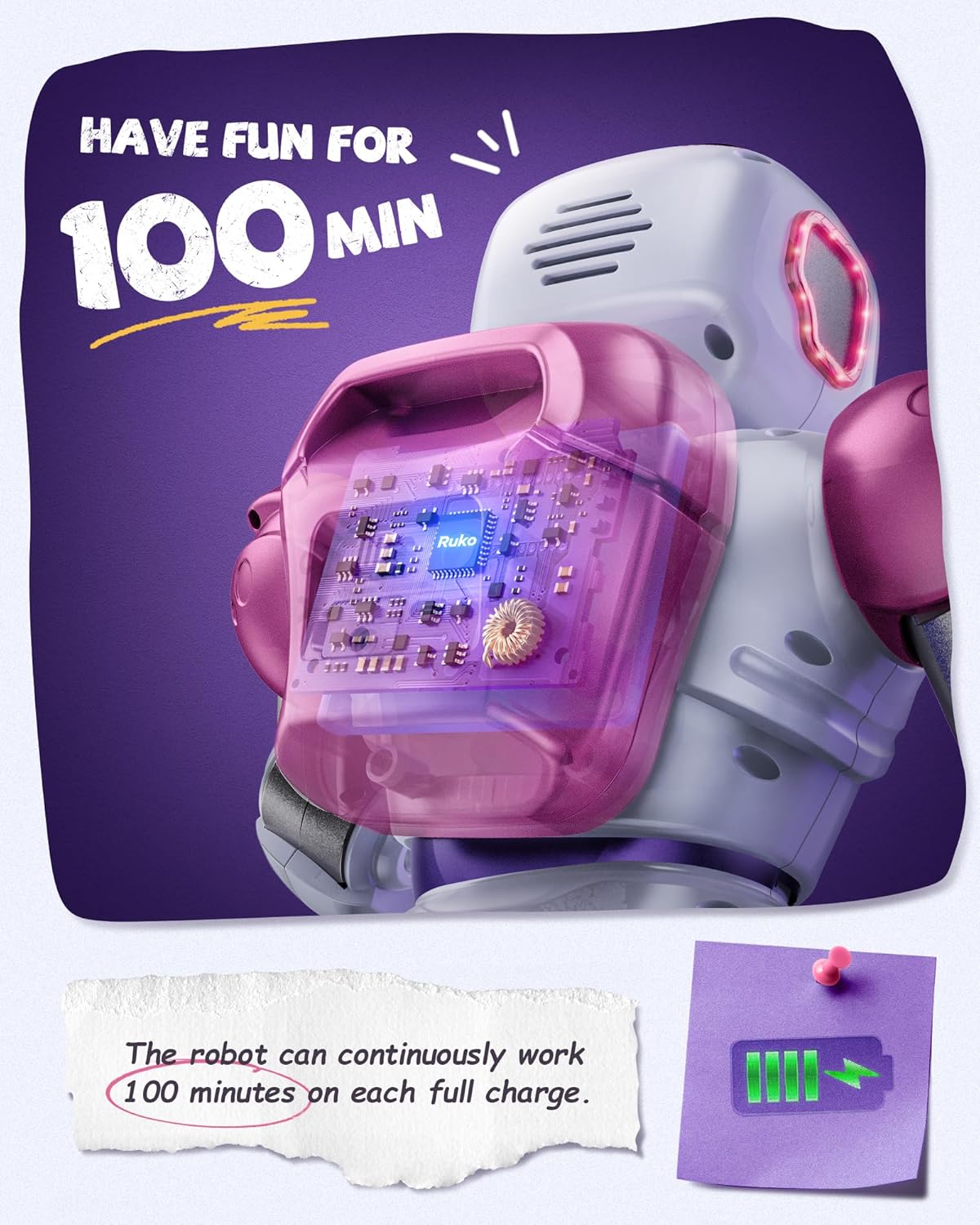 Ruko 1088 Large Robot Toys for Boys, STEM Programmable Remote Control Robot, Electronics Educational Birthday for Kids 4 5 6 7 8 Year Old, Green