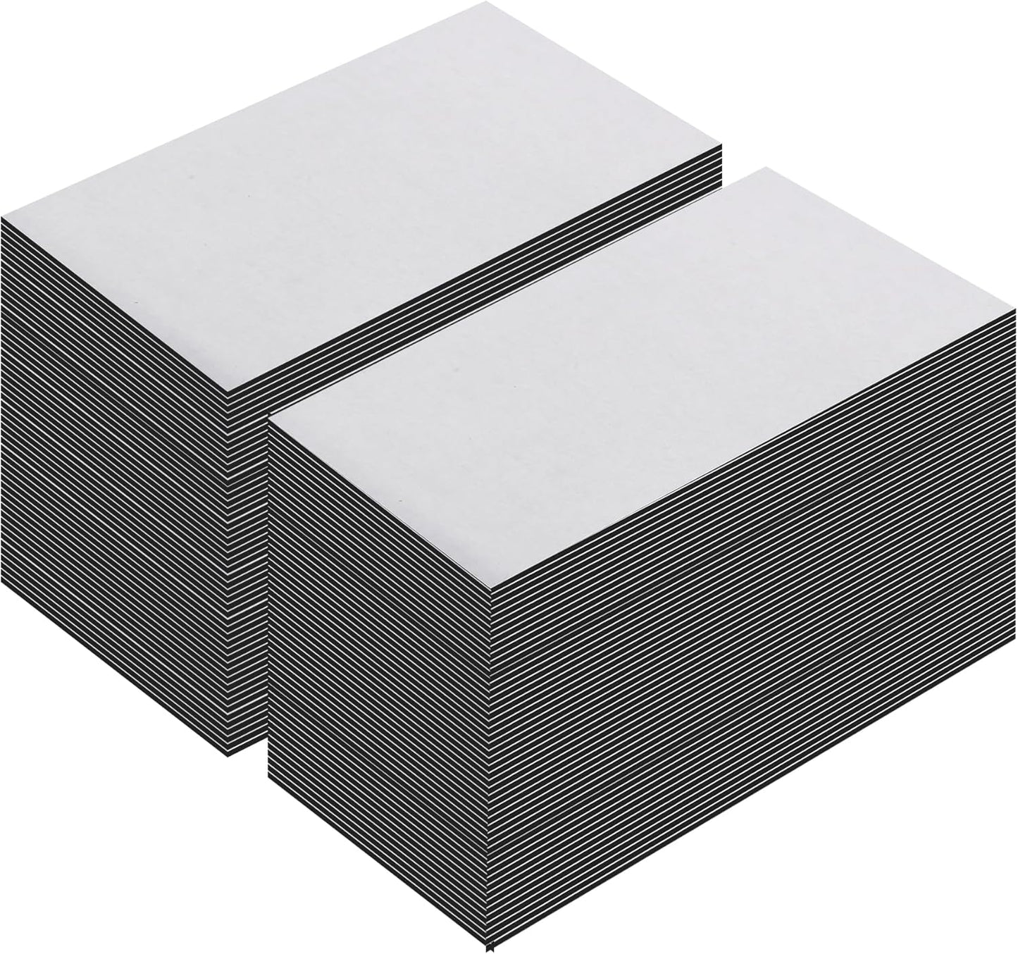 LLPT Self Adhesive Business Card Magnets 100 Packs Easy Peel Stick Promotion Small Magnetic Sheet for Business Marketing Card Teaching Schedule Photo Wall(BCM100)