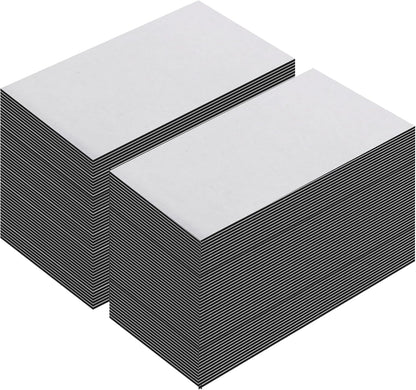 LLPT Self Adhesive Business Card Magnets 100 Packs Easy Peel Stick Promotion Small Magnetic Sheet for Business Marketing Card Teaching Schedule Photo Wall(BCM100)