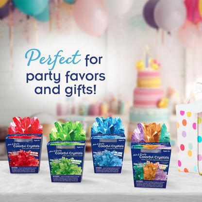 Thames & Kosmos Make & Display Colorful Crystals Gift Set | 16 Crystal Growing STEM Kits | Safely Grow, Display Dazzling Crystals in Many Colors | Party Favors, Stocking Stuffers, Easter Baskets