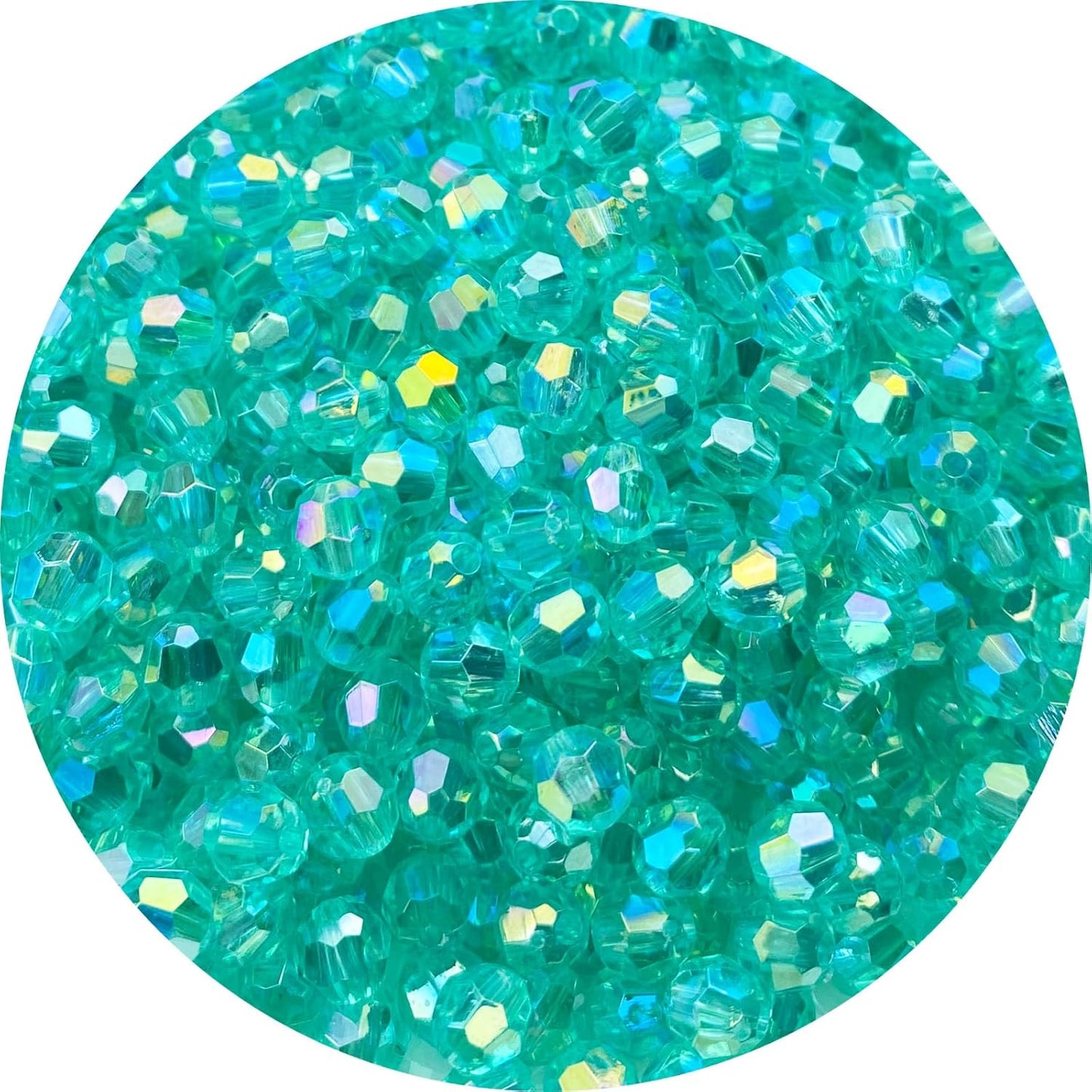200 PCS 10mm Acrylic Faceted Spacer Beads AB Color Glossy Round Loose Beads for Jewelry Making Bracelet Necklace Earring Ornament Wind Chimes Key Chains(Deep Purple AB)
