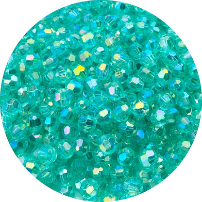 200 PCS 10mm Acrylic Faceted Spacer Beads AB Color Glossy Round Loose Beads for Jewelry Making Bracelet Necklace Earring Ornament Wind Chimes Key Chains(Deep Purple AB)
