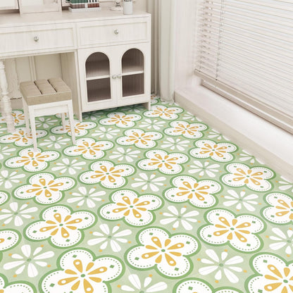 Wallercity White Marble Peel and Stick Vinyl Floor Tiles 6-Pack 12x12 Inches Self Adhesive Waterproof Flooring Planks for Bathroom Kitchen Bedrooms Stick on Floor Tiles Laminate Sheets Vinyl Flooring
