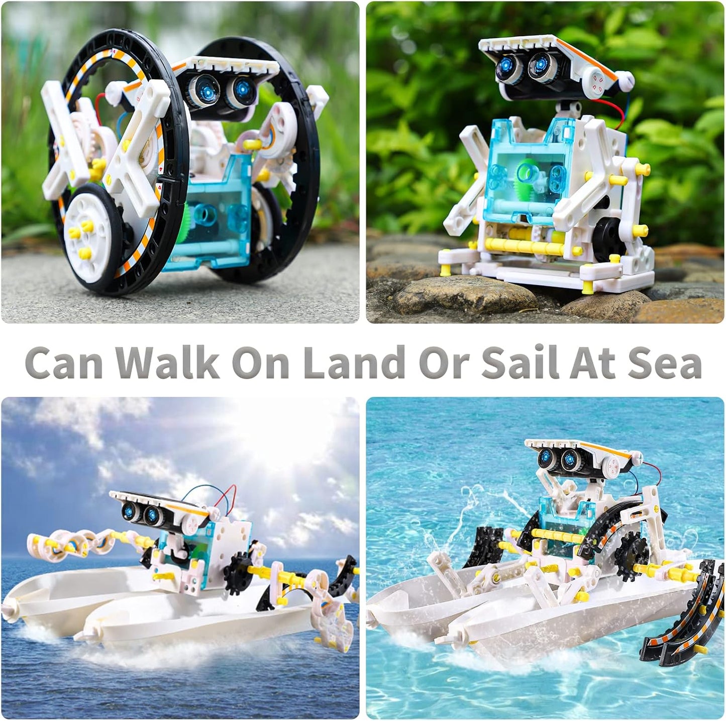 Lucky Doug Solar Power Robot Building Kits Toys for Boys Girls Ages 8-13, STEM Kit Gifts for Kids 8 9 10 11 12 13 Years, DIY Educational Science Building Robotic Set Gifts for Teenagers