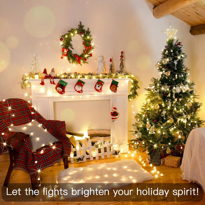 suddus String Lights for Bedroom, 66ft 200 Led Connectable Globe String Lights Indoor, Hanging Fairy Lights Plug in with Remote for Kids Room Dorm Classroom Outdoor Christmas Tree Decor, Warm White