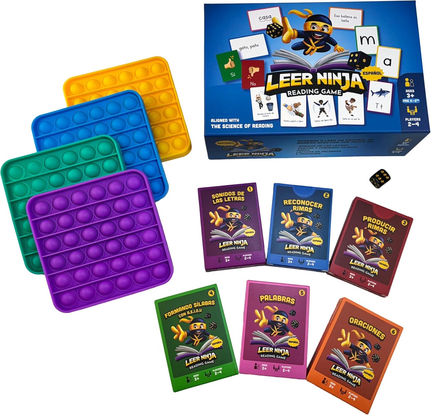 Spanish Reading Game for Kids - Master Letter Sounds, Rhymes, Reading Syllables, Words & Sentences