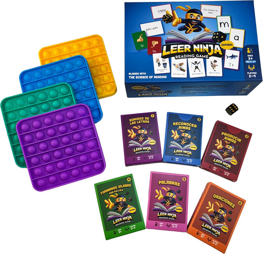 Spanish Reading Game for Kids - Master Letter Sounds, Rhymes, Reading Syllables, Words & Sentences