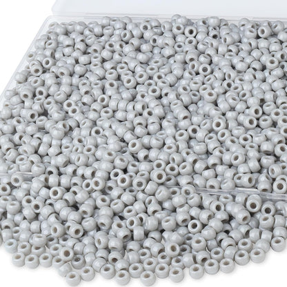 Red Pony Beads 1000Pcs 9mm Pony Beads Bulk Red Perler Beads for Friendship Bracelets Kandi Beads Hair Beads for Braids Beads for Crafts
