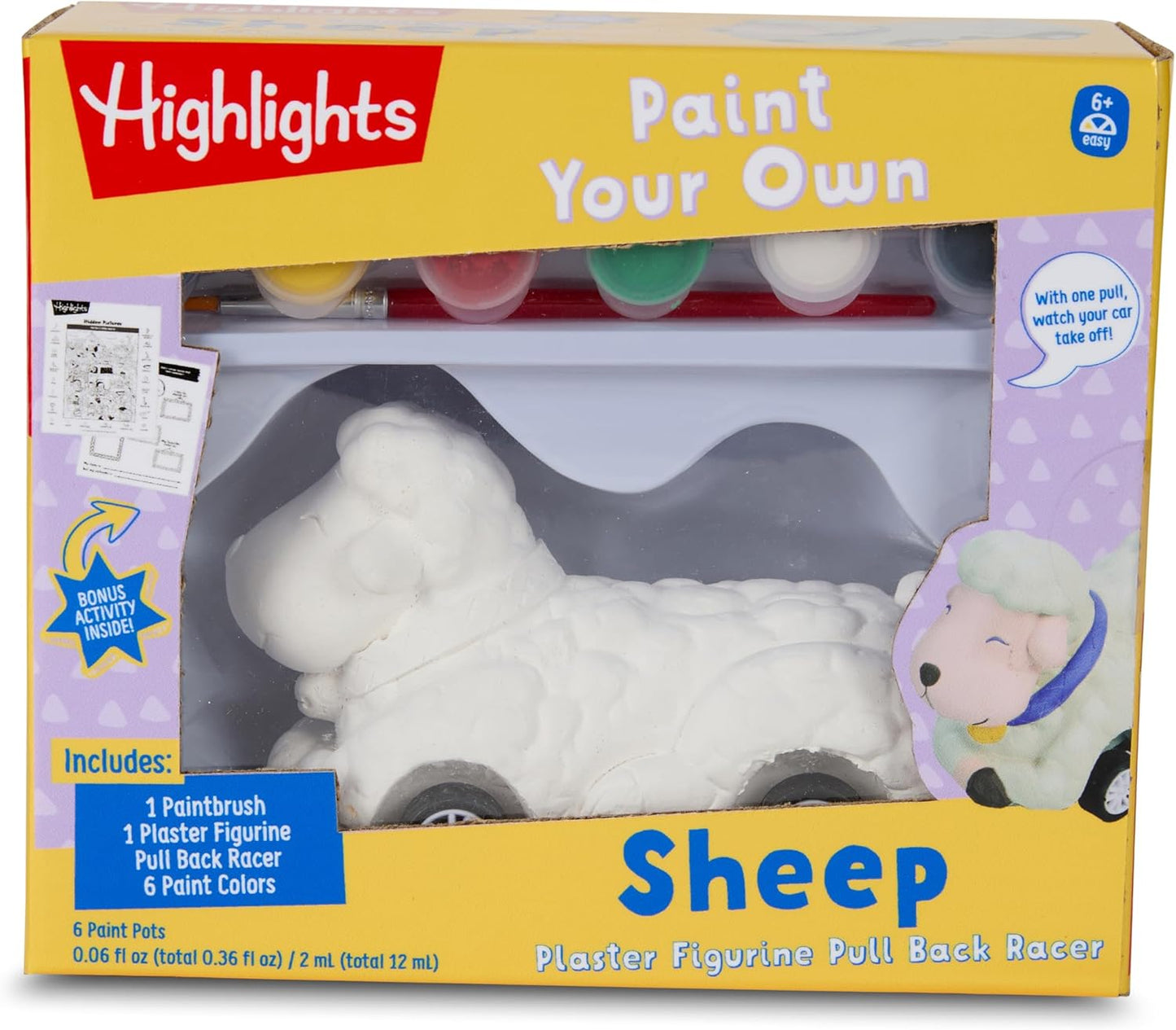 Highlights Paint Your Own Plaster Figurine & Activity Kits – DIY Art Sets with Figurines, Paints, Brush & Bonus Activities – Multiple Themes – Ages 6+