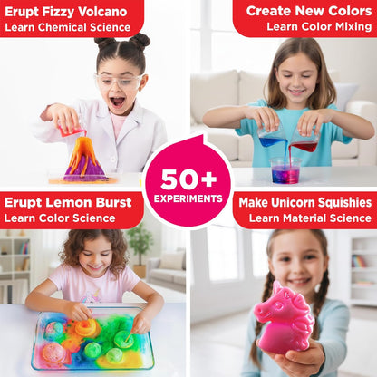 Doctor Jupiter Preschool Science Kit for Kids Ages 3-5 | Toddler Learning Activities, Birthday Gift Ideas for 3-4-5 Year Old Girls | Learning & Educational Toy STEM Kit with 100+ Experiments