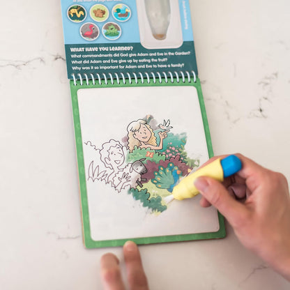 Water Reveal Coloring Scripture Book for Kids Ages 3+. New Testament Bible Stories: Preschool, Elementary, Primary, Christian, Religion