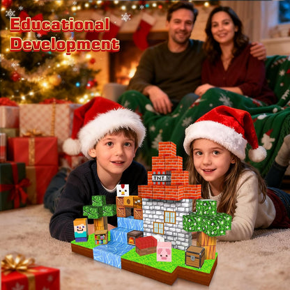 Annexfun Magnetic Blocks - 100PCS Build Magnetic Dark Mechanical Guardian Castle - Magnetics Toys for Montessori Toddler Christmas Birthday Gifts - STEM Sensory Toys for 3 4 5 6 7 8 9 10 Year Old Boys