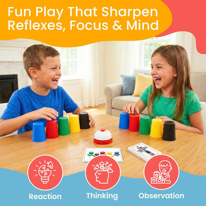 Educational Stacking Toys for Toddlers 1–3 | Numbers & Alphabet Stacking Cups Set | 10-Piece Baby Stacking Cups for Babies 6–12 Months & Toddlers 1–3 | Montessori Learning Toy, Rainbow (10Pcs)