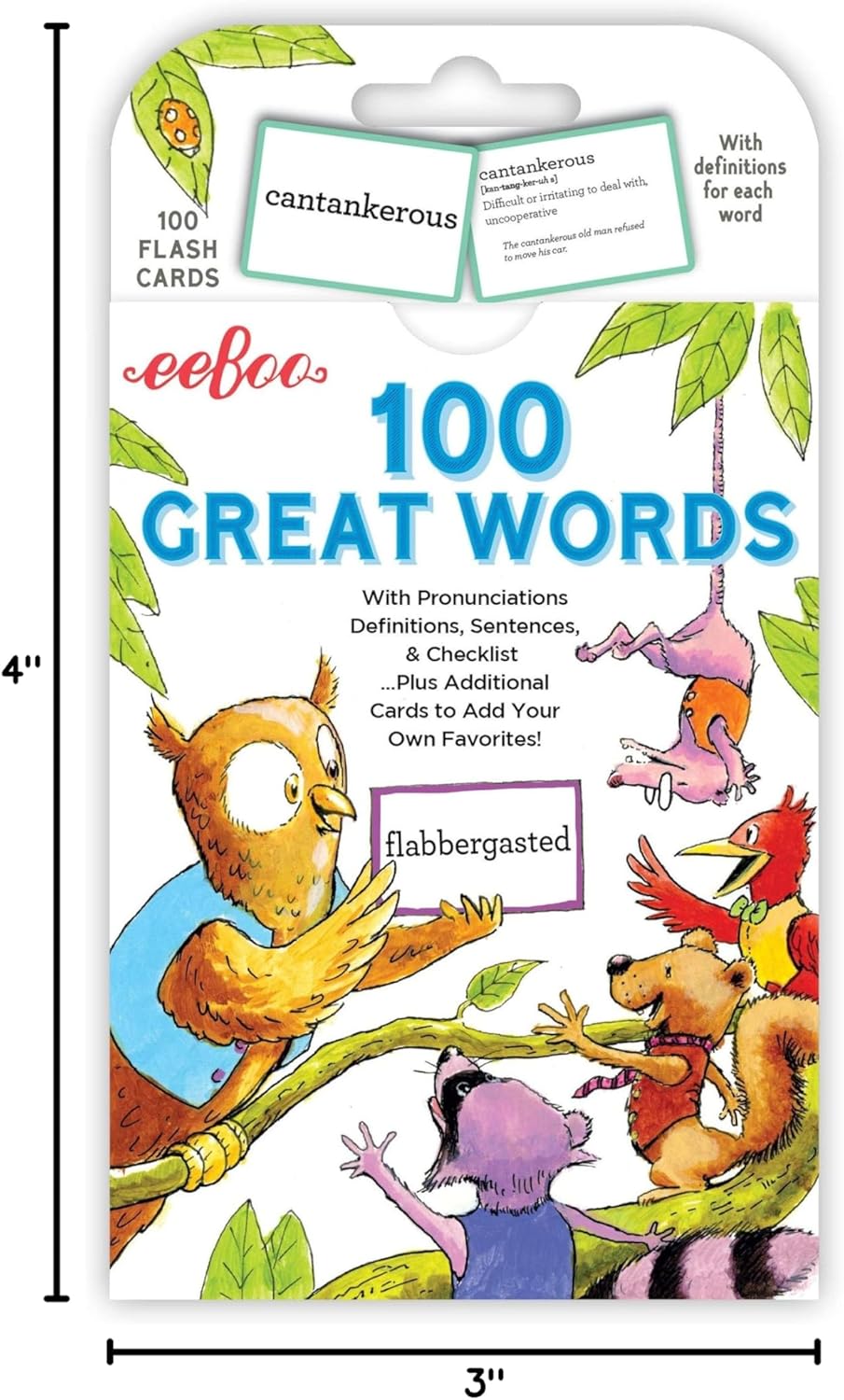 eeBoo: French Vocabulary Flash Cards, Learn French, Imaginative Problem Solving, Educational Games that Cultivates Conversation, Socialization, and Skill-Building, Perfect for Ages 4 and up
