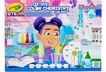 Crayola Color Chemistry Set (50 Experiments), Science Kit for Kids, STEM Toy for Kids, Gift for Boys & Girls, Ages 7, 8, 9
