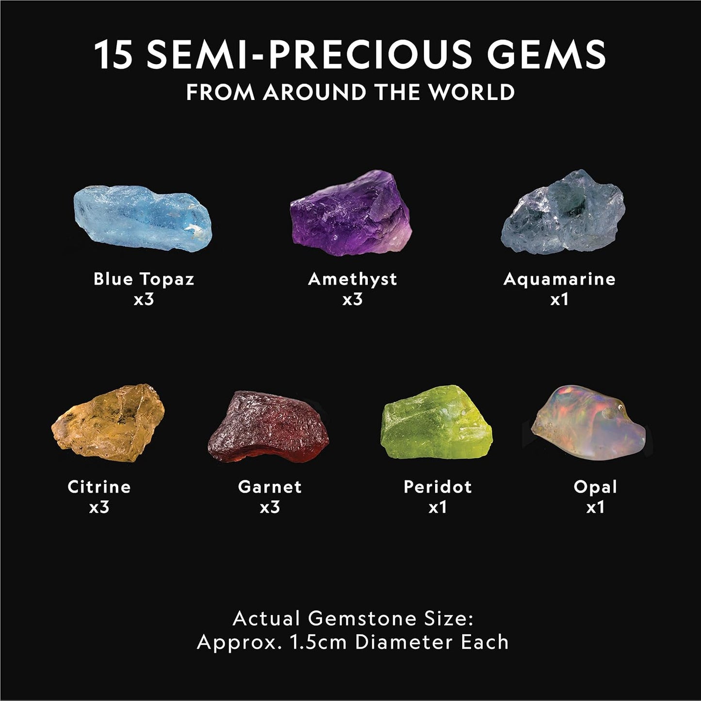 National Geographic Gigantic Gemstone Dig Kit – Excavate 100 Real Gems from a Giant Dig Brick, Gem Mining Kit for Kids, STEM Rock Collection Activity, Includes Tools & Learning Guide