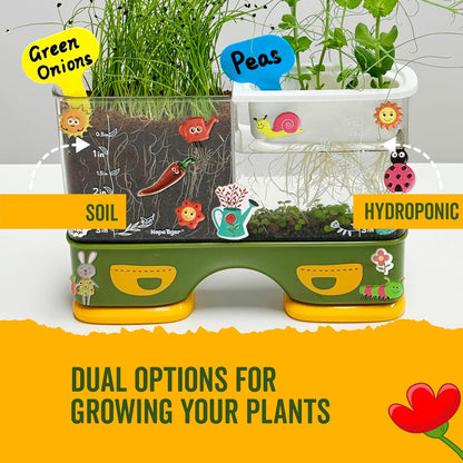 Gardening Root Viewer for Kids - Planting Kits with Seeds & Garden Supplies - Grow Your Own Seed - Home & Classroom Science Stem Learning - Plant Growing Spring Farm Toys & Gifts for Ages 6 Up
