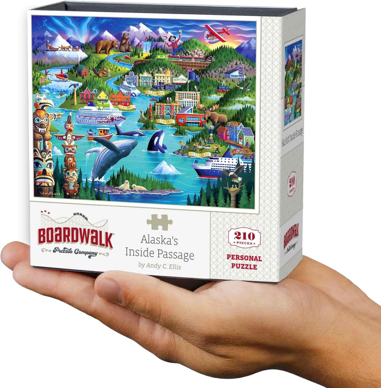 Alaska's Inside Passage by Boardwalk - Personal Puzzle - 210 Piece