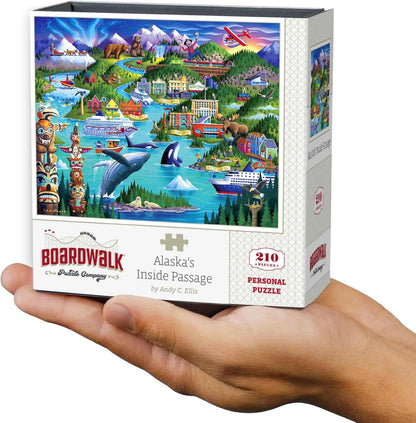 Alaska's Inside Passage by Boardwalk - Personal Puzzle - 210 Piece