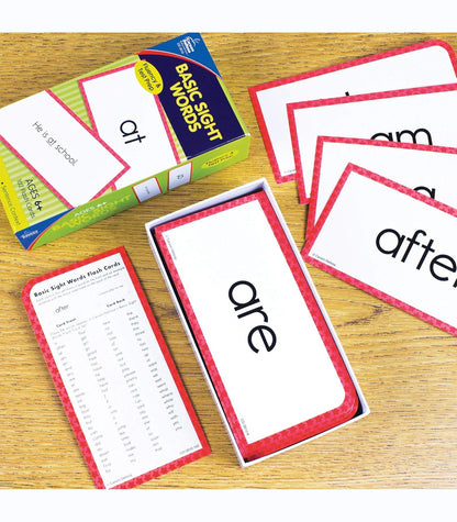 Carson Dellosa 102 Basic Sight Words Flash Cards Kindergarten, Flashcards for Kids Ages 6 and Up, Phonics and Vocabulary Kindergarten Learning Activities