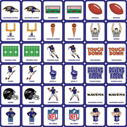 MasterPieces Sports Games - NFL Matching Game - Game for Kids and Family - Laugh and Learn