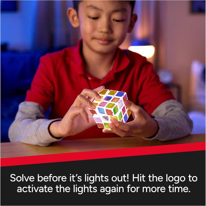 Rubik’s Cube, Pulse Cube, Light-Up Brain Teaser Puzzle for Speed Cubers, Solve the Puzzle Before the Lights Turn Off, Problem-Solving Brain Teaser & Fidget Toy for Adults, Teens, Kids Ages 8 & Up