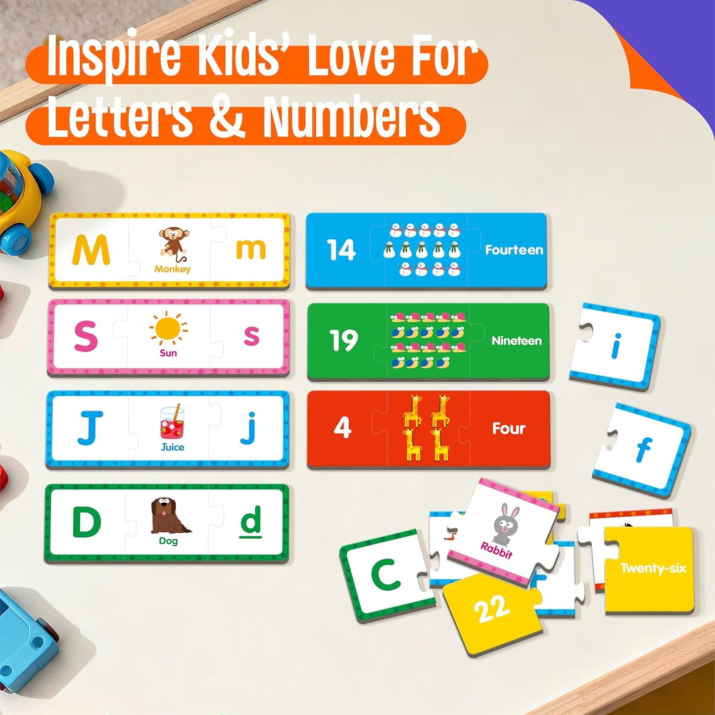 24 Set Addition & Subtraction Puzzles, Self-Correcting Matching Adding and Subtracting Puzzles, Educational Math Games Calculation Activities, Math Learning Toys for Preschool Kids