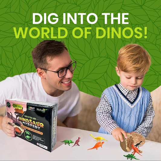Nature Gear Gemstone Dig Kit for Kids, Educational Crystal Excavation Kit with 15 Mystery Gems, Interactive Adventure Fossil Mining Toy for Kids Age 3-5 and Up