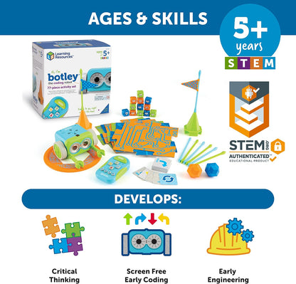 Learning Resources Botley the Coding Robot - Code Games for Boys and Girls, Robotics for Kids, STEM Programming, Scientific Building Toys, Engineering Gift Set