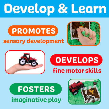 Creativity for Kids Sensory Bin: Dinosaur Dig - Toddler Sensory Toys, Sensory Bin Filler and Toddler Activities for Boys and Girls, Dinosaur Toys for Kids Ages 3-5+
