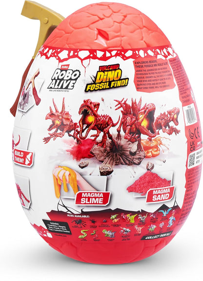 Robo Alive Volcano Dino Fossil Find Stegosaurus by ZURU Boys Age 5+ Dig and Discover, STEM -Excavate Prehistoric Fossils, Educational Toys, Great Science Kit Gift (Stegosaurus)