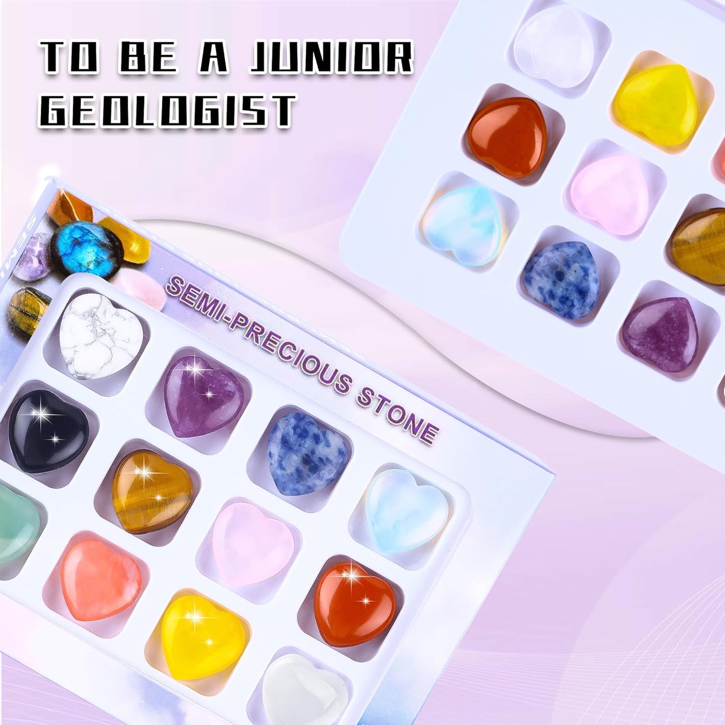 12PCS Natural Star Shaped Gemstones Set 0.8inch Worry Stones Mini Star Crystal Polished Star Pocket Gems Star Shaped for DIY Meditaion Reiki Balancing Decor Rock Kids Beginners