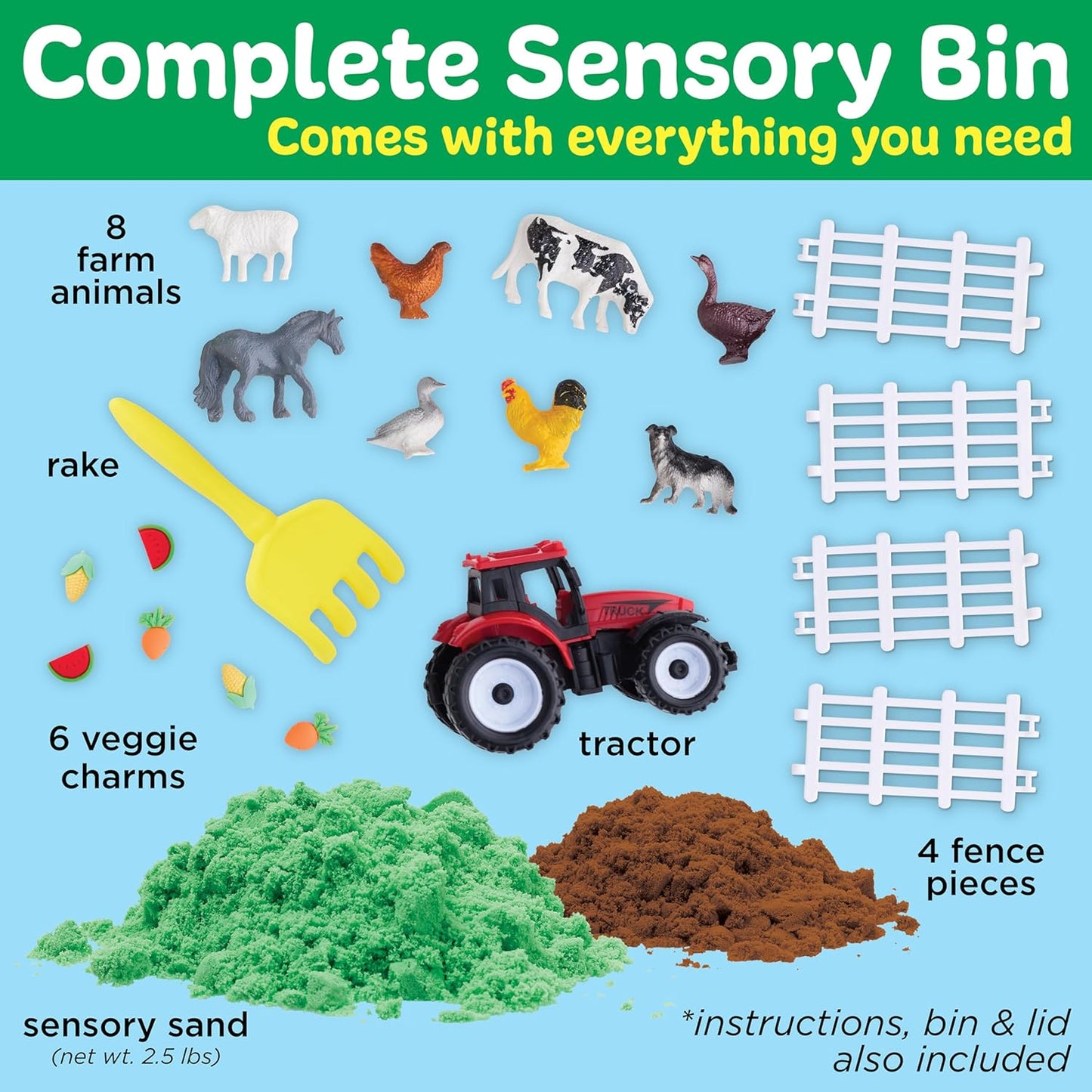 Creativity for Kids Sensory Bin: Dinosaur Dig - Toddler Sensory Toys, Sensory Bin Filler and Toddler Activities for Boys and Girls, Dinosaur Toys for Kids Ages 3-5+