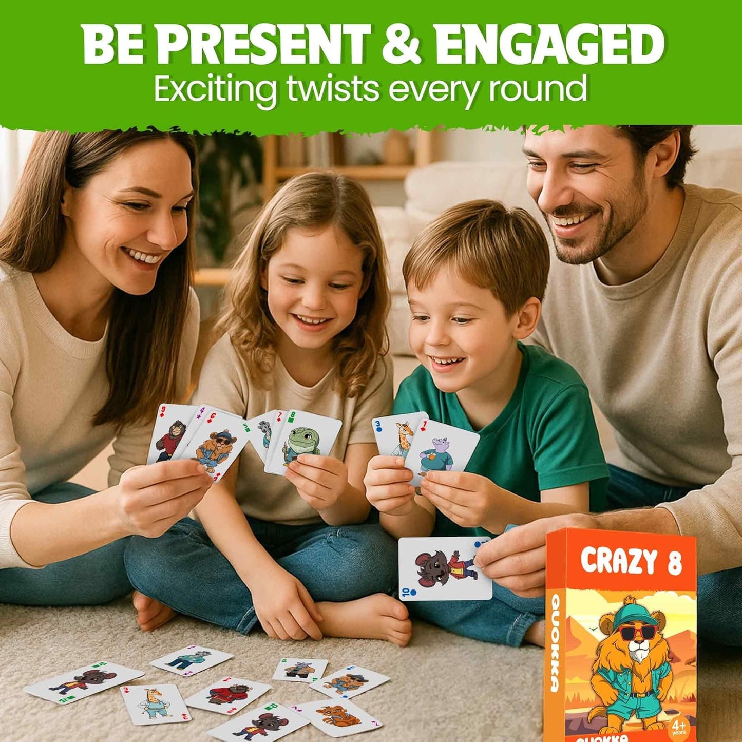 QUOKKA Memory Games for Kids Ages 4–8 – Fun Family Game with Cute Characters, Perfect for Travel, Playdates, Family Time – Educational & Engaging Playing Cards for Kids, Easy to Learn, Fast to Play