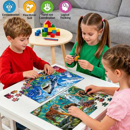 Sitodier Nativity Scene Puzzles for Kids Age 3-5 and 4-6, 48pcs Nativity Large Floor Jigsaw Puzzle Educational Toys Easter Birthday Gift for Toddlers Boys Girls Ages 3 4 5 6 Years Old