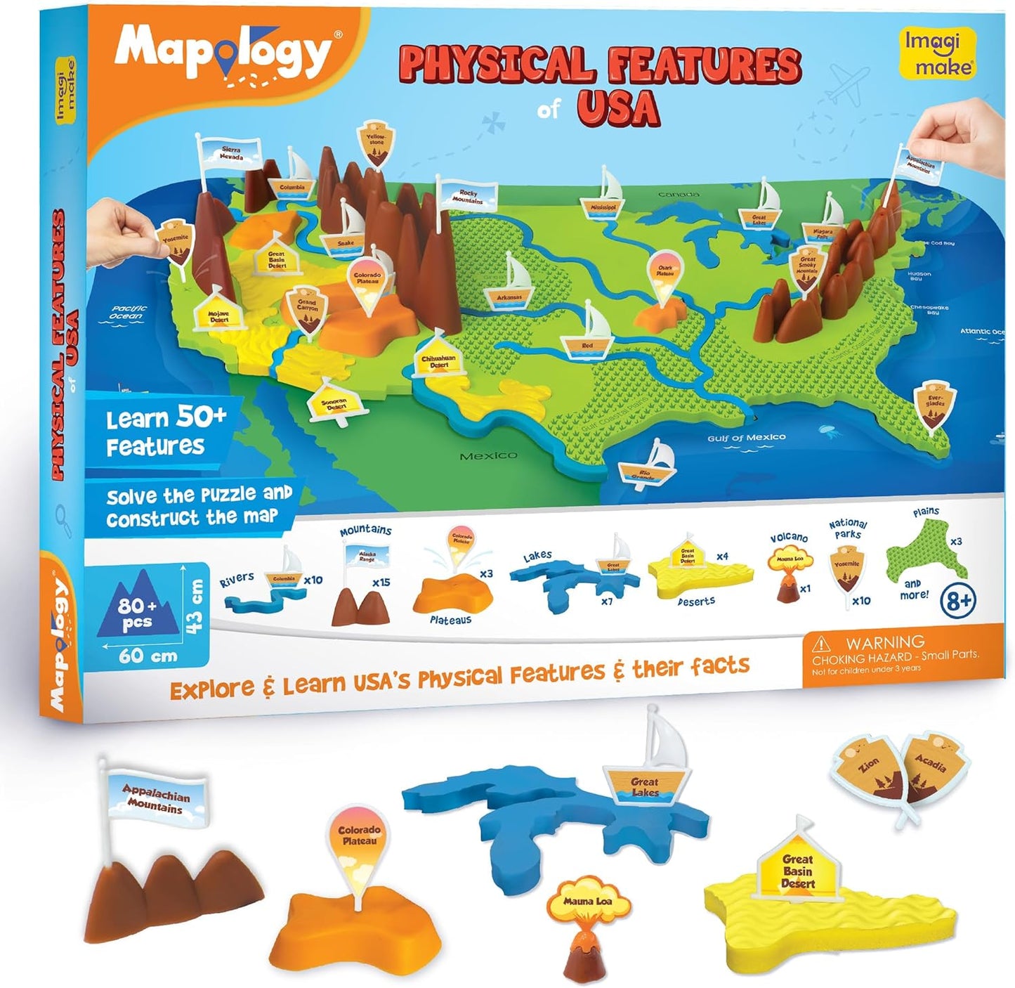 Imagimake Mapology Man's Journey to Moon | NASA Mission Apollo 11 | Rocket & Satellite Model Making Set | Space Toys for ages 8-13 | Educational Science Kits for Kids Age 8-12 | Gifts for Boys & Girls