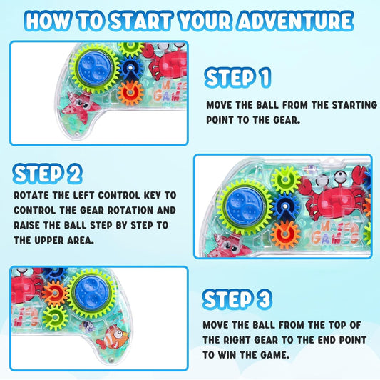 SEVENKA 2 Pack Maze Puzzle Games for Kids Ages 3-8, 3D Mind Puzzles Brain Teasers Gravity Ball Game, Maze Ball Puzzle Toy for Kids Adults, Developmental Games Toys