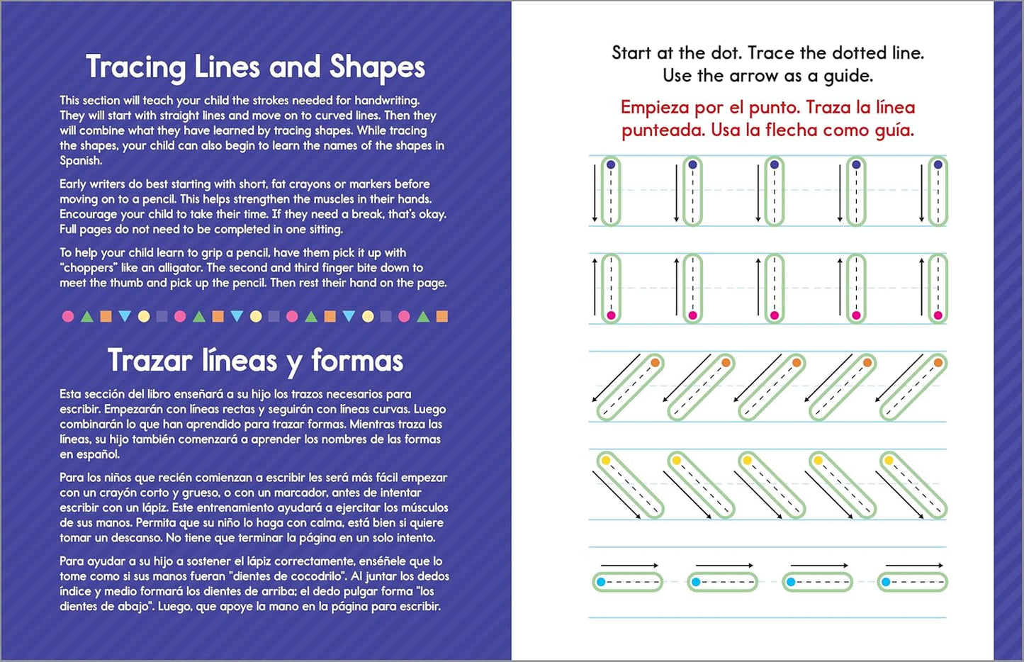 My First Bilingual Learn-to-Write Workbook: English-Spanish Bilingual Practice for Kids: Line Tracing, Letters, Numbers, and More! (My First Preschool Skills Workbooks)