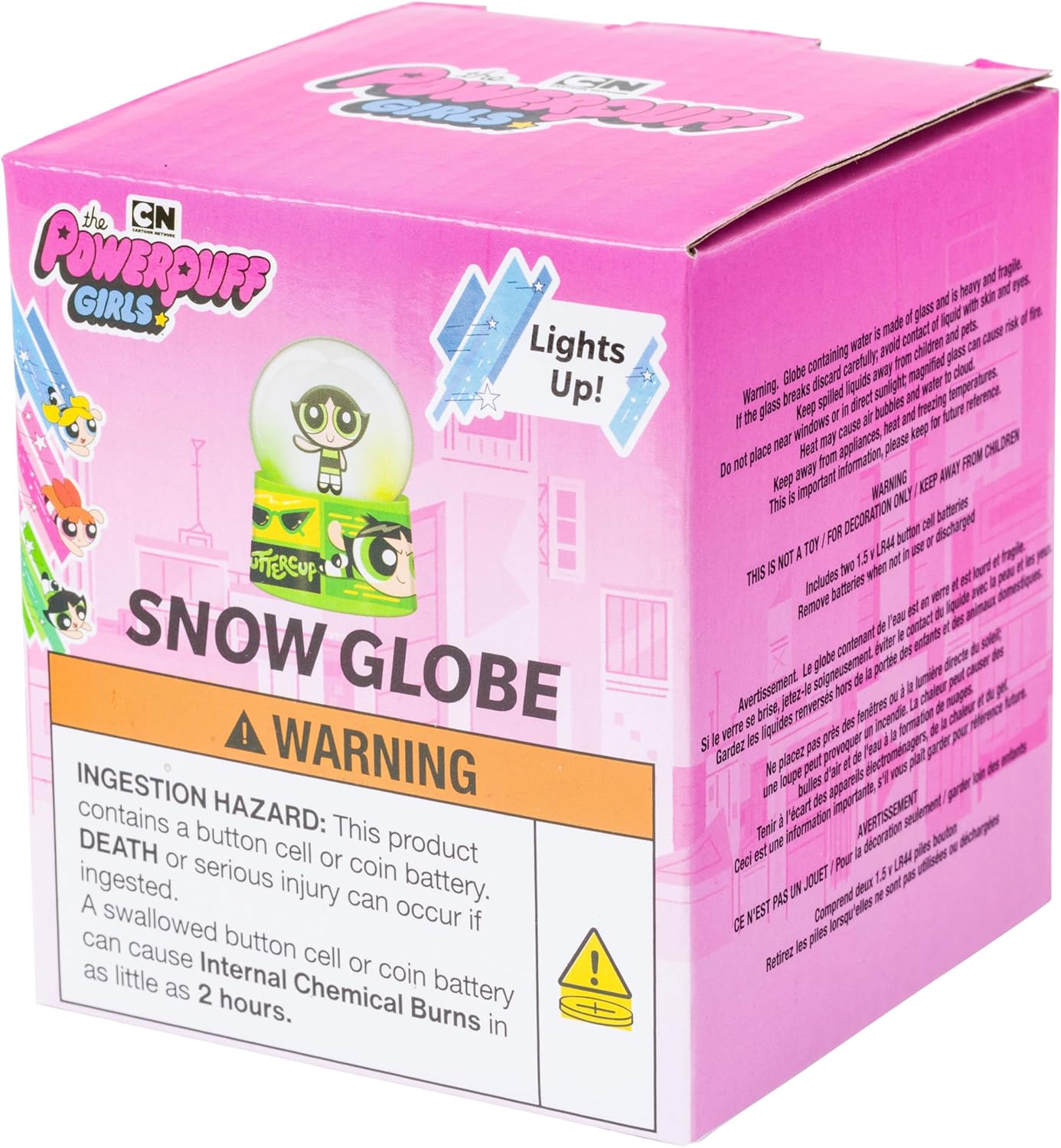 Silver Buffalo Disney Mickey and Friends Mini Light Up Snow Globe│Minnie Mouse│3.8 Inches Tall, 45mm (Small)