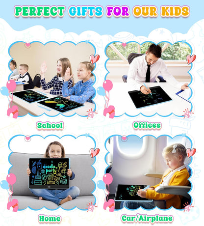 LCD Writing Tablet for Kids, 15 Inch Colorful Electronic Doodle Board for Kids Age 3+ Toys Christmas Birthday Erasable Drawing Tablet Toddler Learning Toys