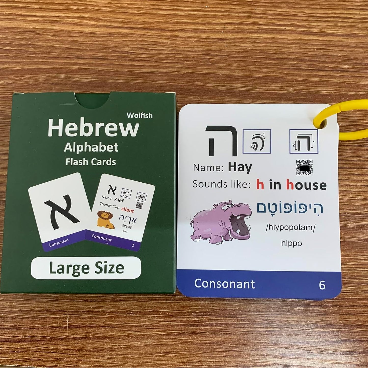 Biblical Hebrew Alphabet Flash Cards