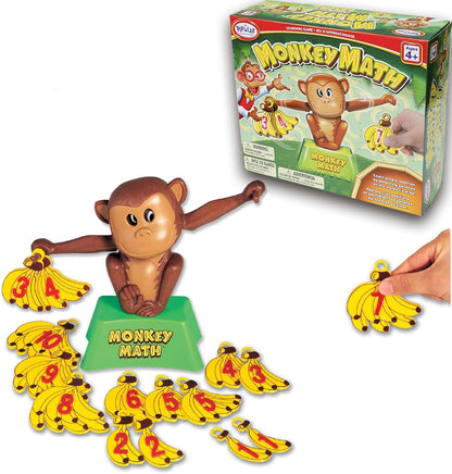 POPULAR PLAYTHINGS Monkey Math Balance Game, Simple Addition Toy with Scale, Hands-On Learning Fun, Gifts for Kids Ages 4 & Up