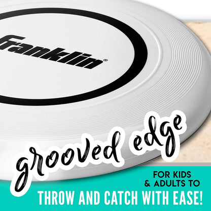 Franklin Sports Flying Disc - Disc for Beach, Backyard, Lawn, Park, Camping - 140 or 175 Grams - Perfect for Dogs - White