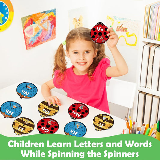 Kasfalci CVC Word Cards,CVC Word Games,Phonics Games,Speech Therapy Toys for Toddlers Kids,Learn to Read,Spelling Reading Learning Game,Kindergarten Preschool Learning Activities Educational Toy