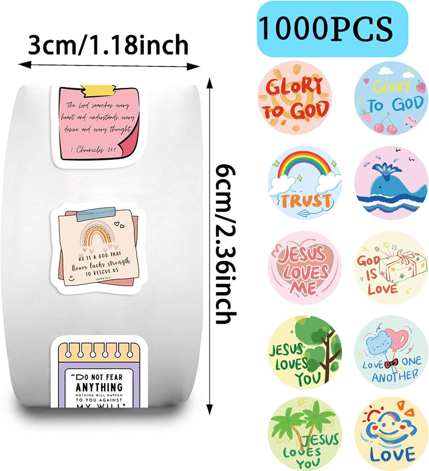 Chemistry Stickers Roll for Kids, Science Lab Experiment Stickers, 1000PCS 2 Rolls Chemical Lab Reward Labels, 10 Styles Classroom Teacher Supplies STEM Party Favors