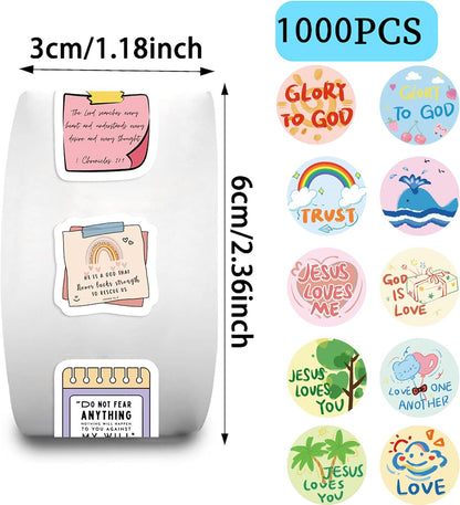 Chemistry Stickers Roll for Kids, Science Lab Experiment Stickers, 1000PCS 2 Rolls Chemical Lab Reward Labels, 10 Styles Classroom Teacher Supplies STEM Party Favors