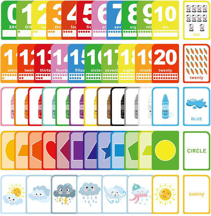 Alphabet Flash Cards for Toddlers: Teach Toddler ABC Letters & Words, 52 Double-Sided Uppercase and Lowercase Letters Cards - Preschool Learning