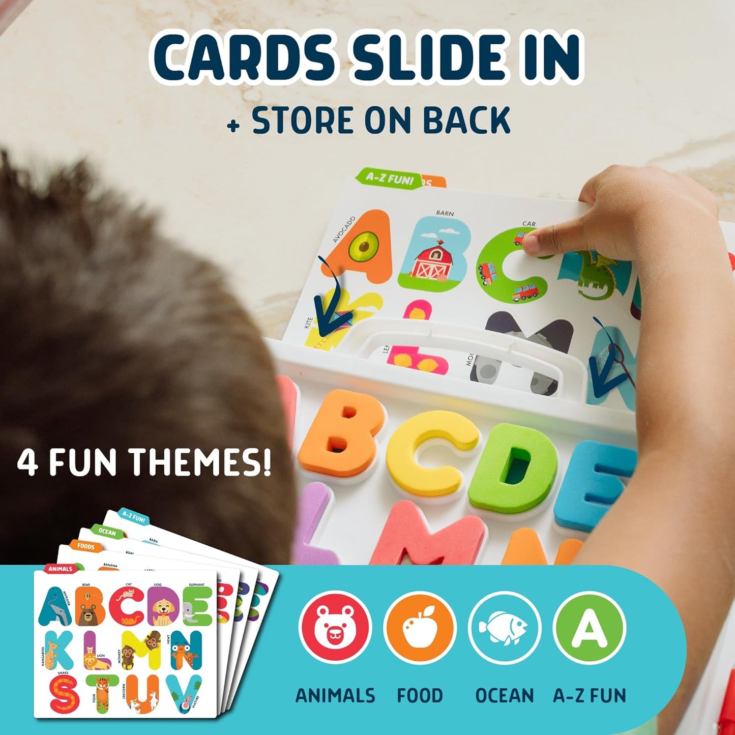 Chuckle & Roar - All About A-B-C's Travel Case - On The Go Learning - Great for Preschoolers - Ages 3 and Up
