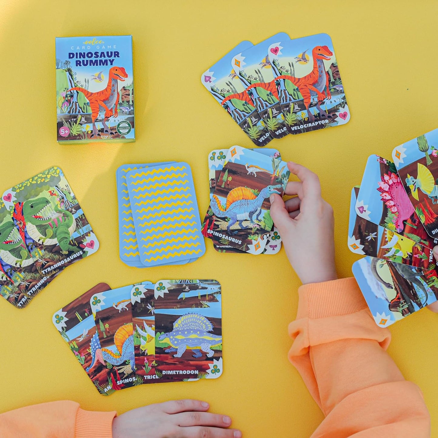 eeBoo Old Maid Playing Card Game - 50 Career Themed Cards, Classic Matching Card Game, Durable Oversized Cards, Screen-Free Fun, Ages 5+