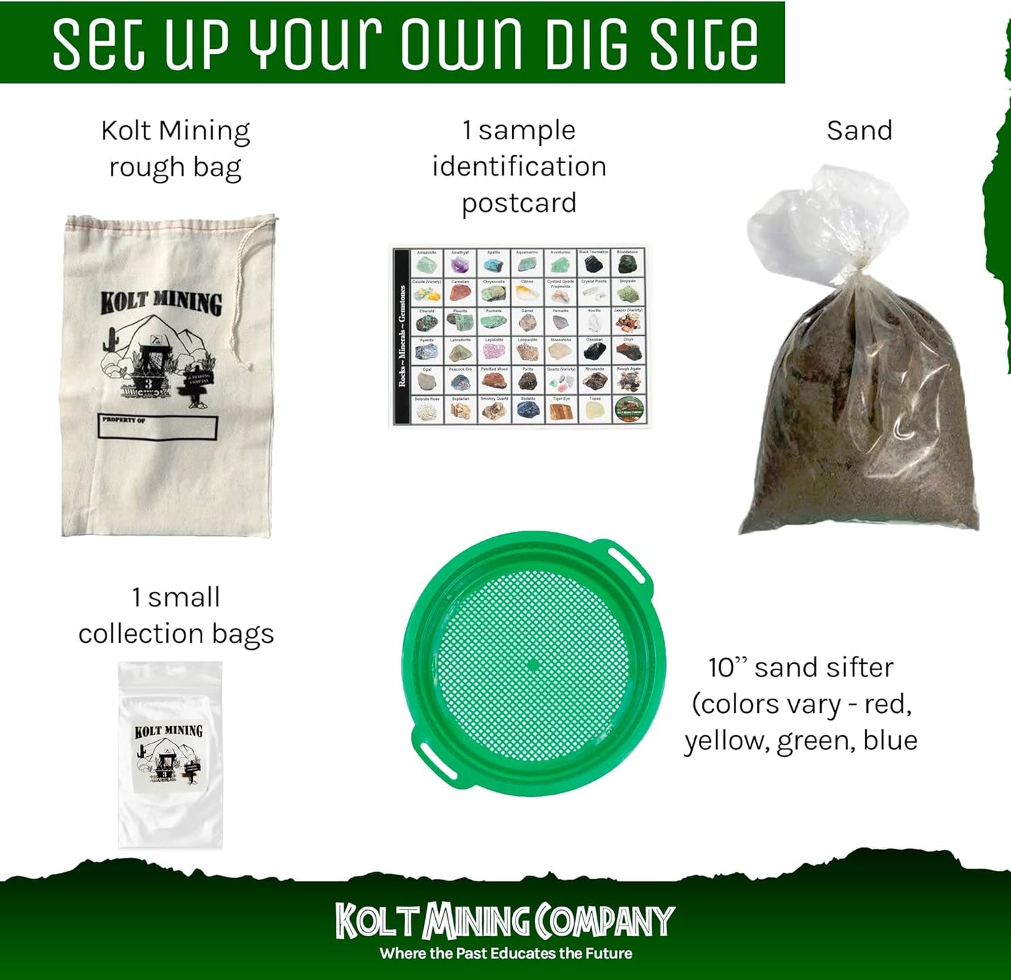 Activity Dig Kit - Adult Geology & Mineralogy Set - Includes Real Fossils, Arrowheads, Shark Teeth, Crystals, Rocks & Gemstones